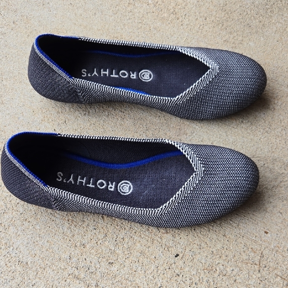 Rothy's Women's Black and Blue Flats - Picture 3 of 11